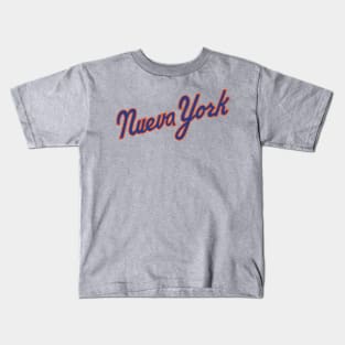 Los Mets de Nueva York - 80s Scirpt Kids T-Shirt